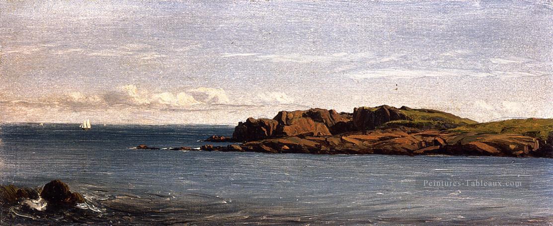 Étude sur le paysage de la côte du Massachusetts Sanford Robinson Gifford Beach Peintures à l'huile